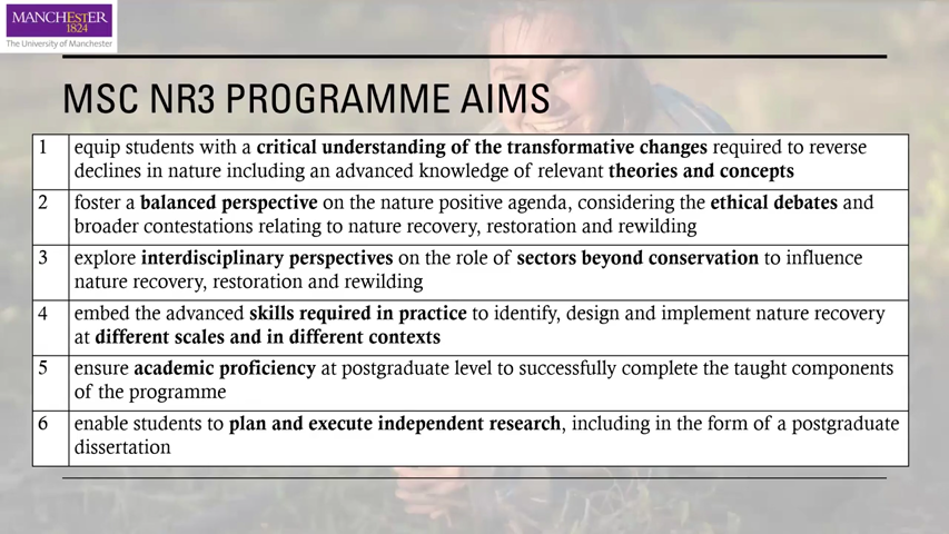 Dummy video preview image for video: MSc Nature Recovery, Restoration and Rewilding webinar