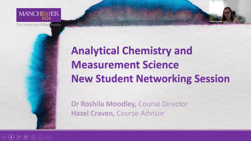 Dummy video preview image for video: Analytical Chemistry and Measurement Science Offer Holder event Sept 22 cohort