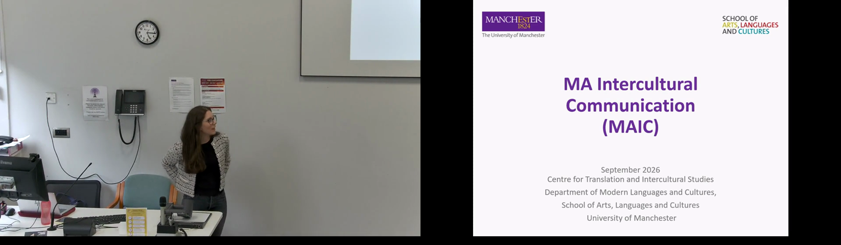 Dummy video preview image for video: ww Welcome to the MA in Intercultural Communication (MAIC)