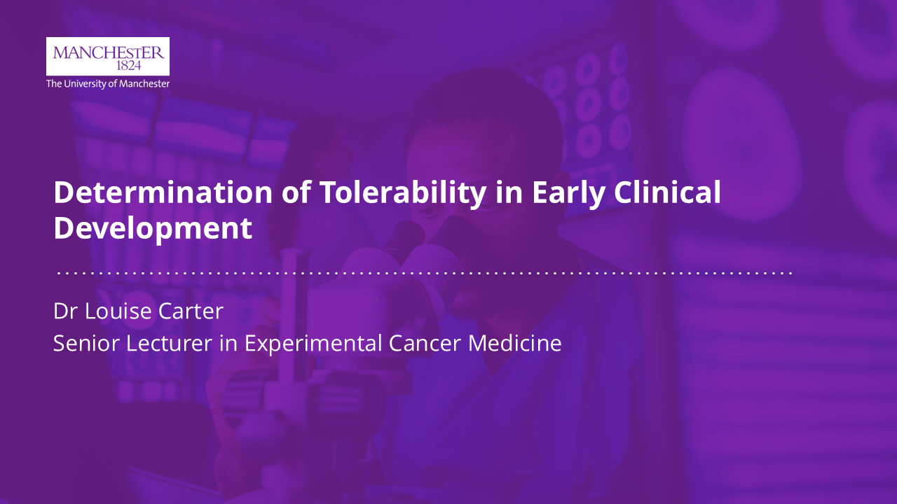 Dummy video preview image for video: Determination of tolerability in early clinical development