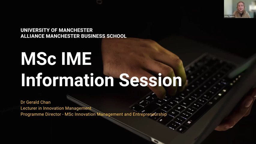 Dummy video preview image for video: MSc IME Online Information Session