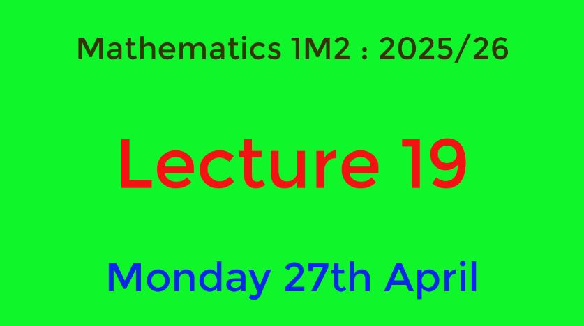 Dummy video preview image for video: 1M2_2025_26_Lecture_19