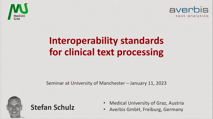 Dummy video preview image for video: ATLAS seminar series - Interoperability standards for clinical text processing
