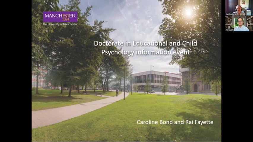 Dummy video preview image for video: Doc Ed Psych information evening 2022
