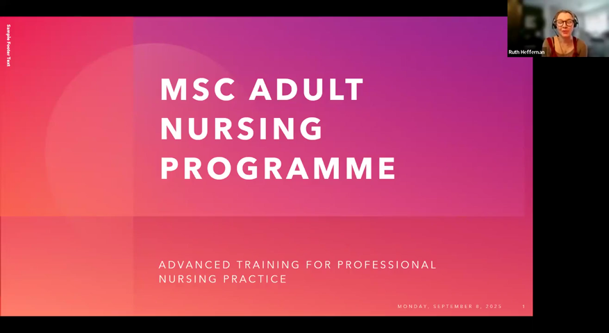 Dummy video preview image for video: Welcome to the MSc in Adult Nursing