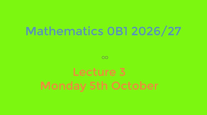 Dummy video preview image for video: 0B1_2026_27_Lecture_3
